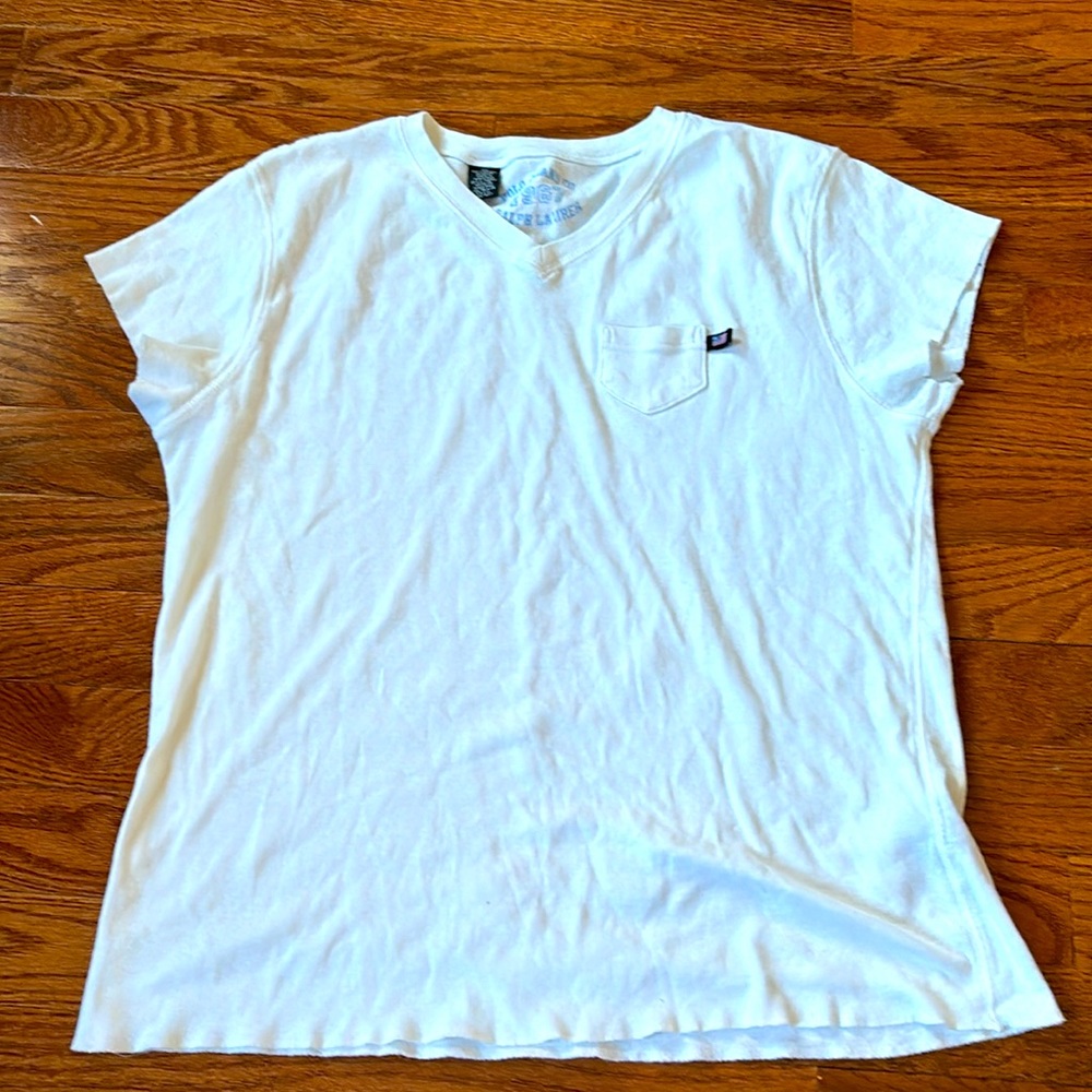 Polo white v neck